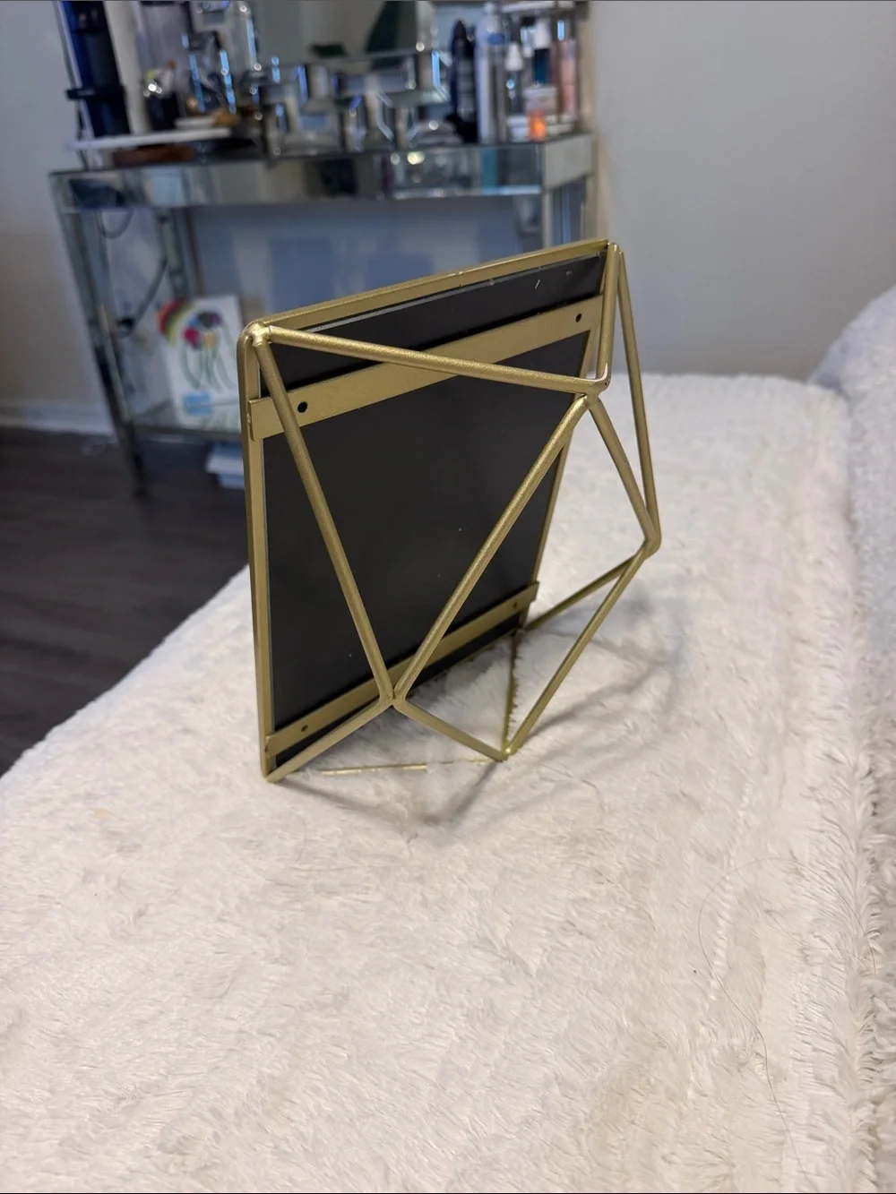 Target Gold Rectangle Freestanding Vanity Mirror